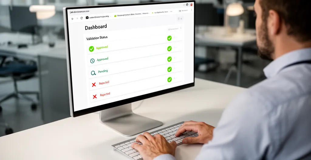 Interface administrative avec cases de validation cochées pour dossier subvention